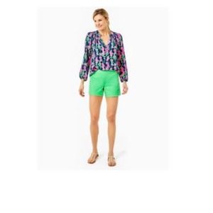 NWT!! Lilly Pulitzer - Alessi Stretch Short in Cabana Green